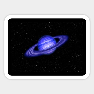 Blue Jupiter Planet Sticker